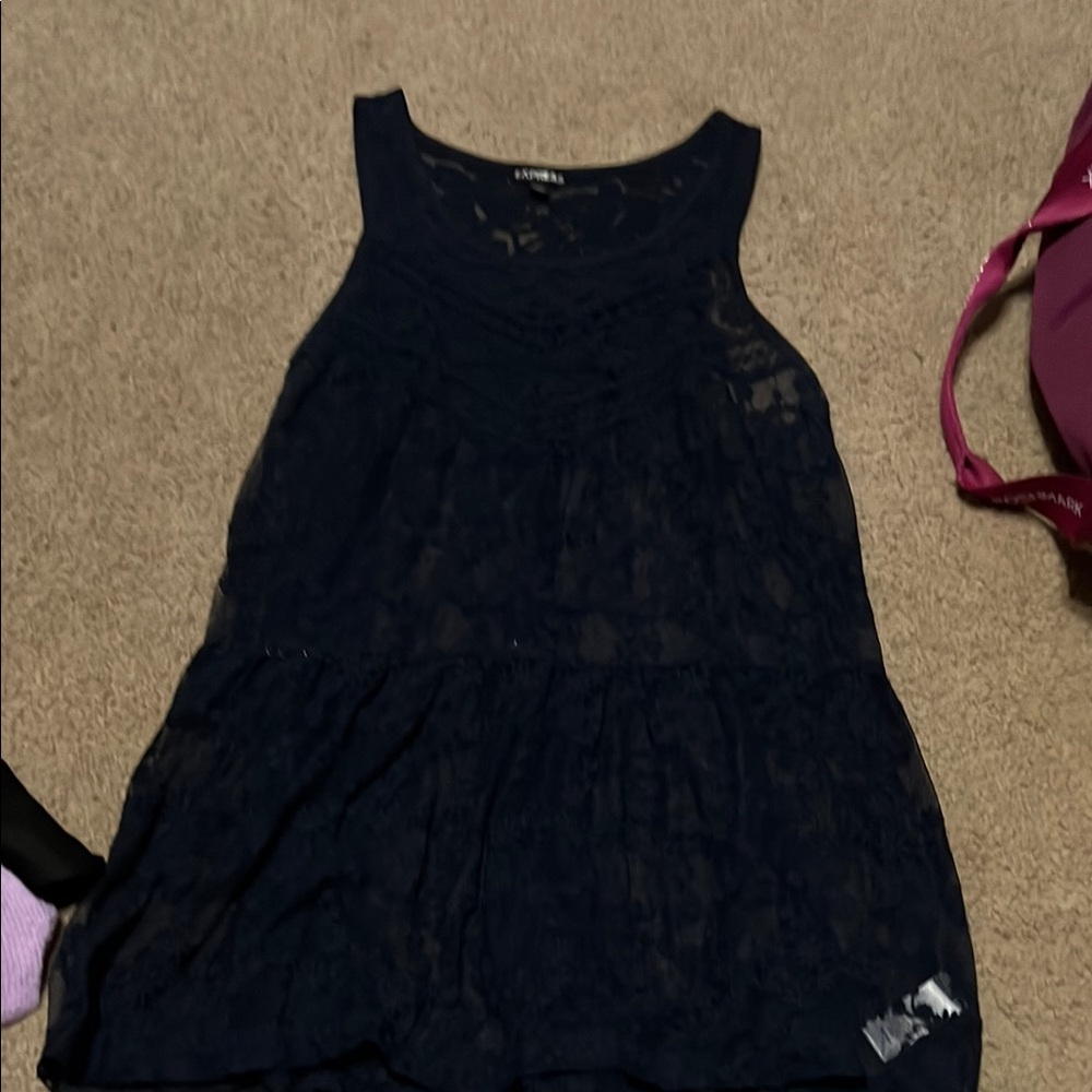 Express Black Tank Top Classic Sleeveless Design
